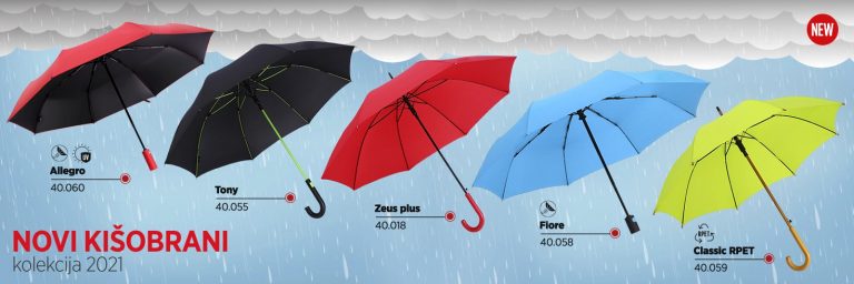 Novi modeli promo kišobrana