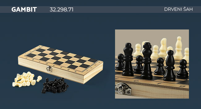 gambit drveni sah impress