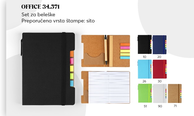 office set za beleske impress