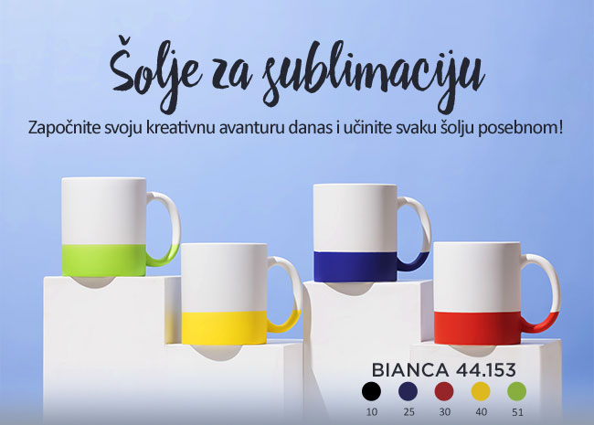 NOVE šolje za sublimaciju