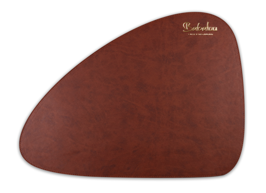 01. Zaobljeni podmetač za sto od eko kože 9053