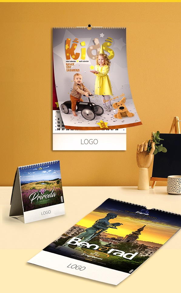 Zidni i stoni kalendari za 2026. godinu