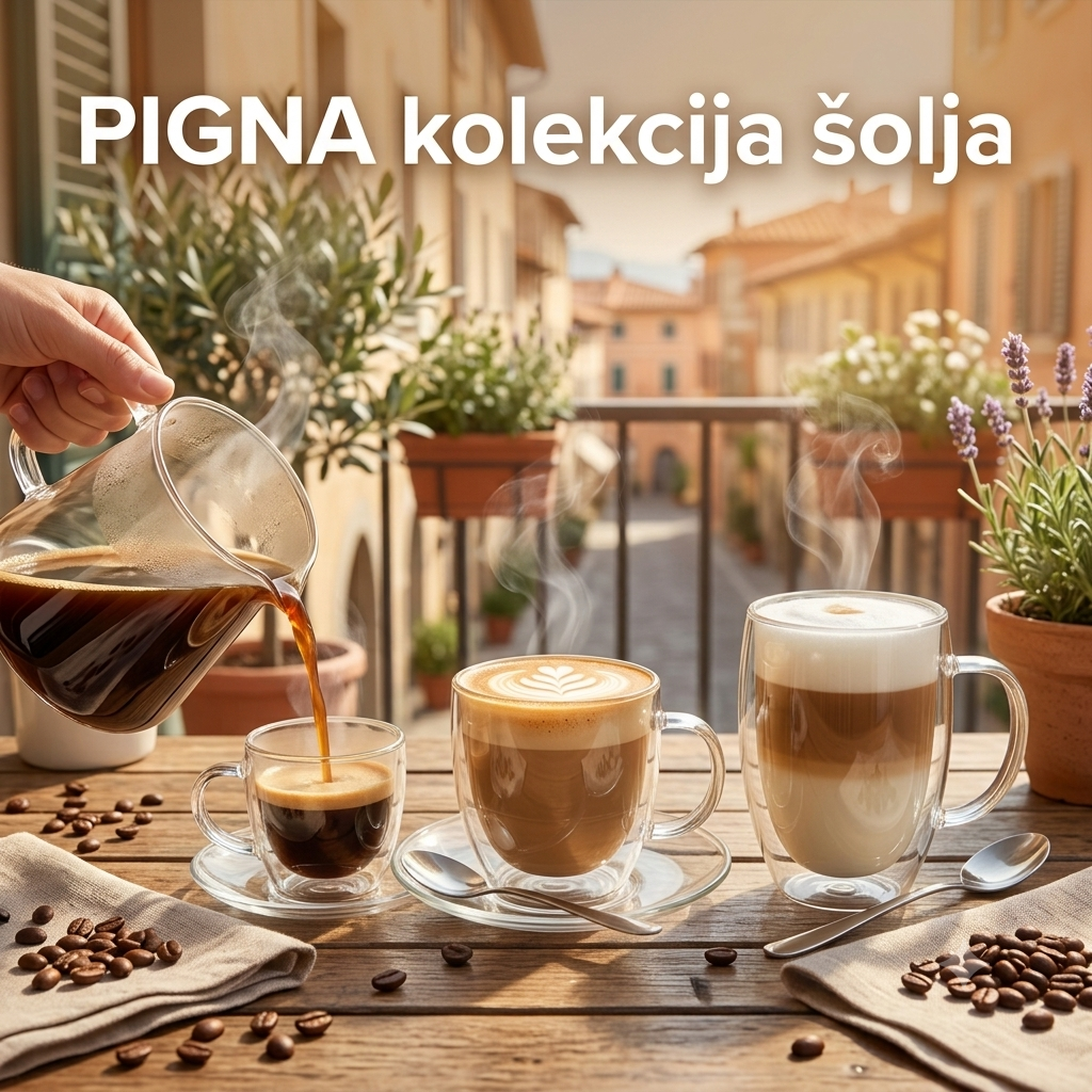 Pigna kolekcija staklenih solja impress
